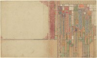 Cover Design for the Lecture Notes of "The Problems of Modern Architecture", Frank Lloyd Wright, 1927-1930
