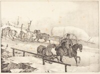 Wagoner Climbing a Hill (Roulier montant une cote), Théodore Gericault, 1823