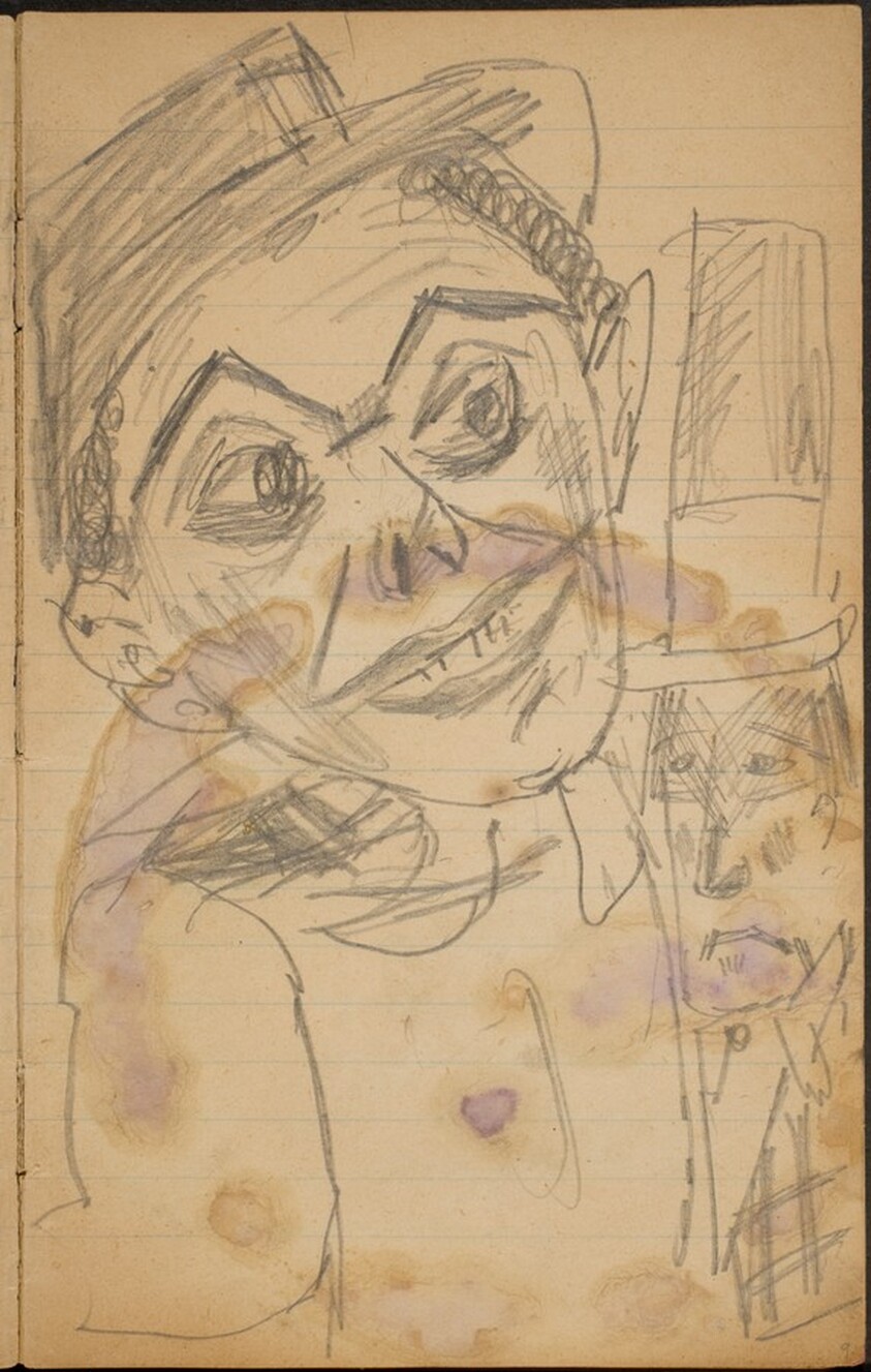 Zwei Clowns mit Hüten (Two Clowns with Hats) [p. 9]