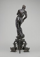 Andiron: Apollo with the Serpent, Italian 18th Century, 18th century