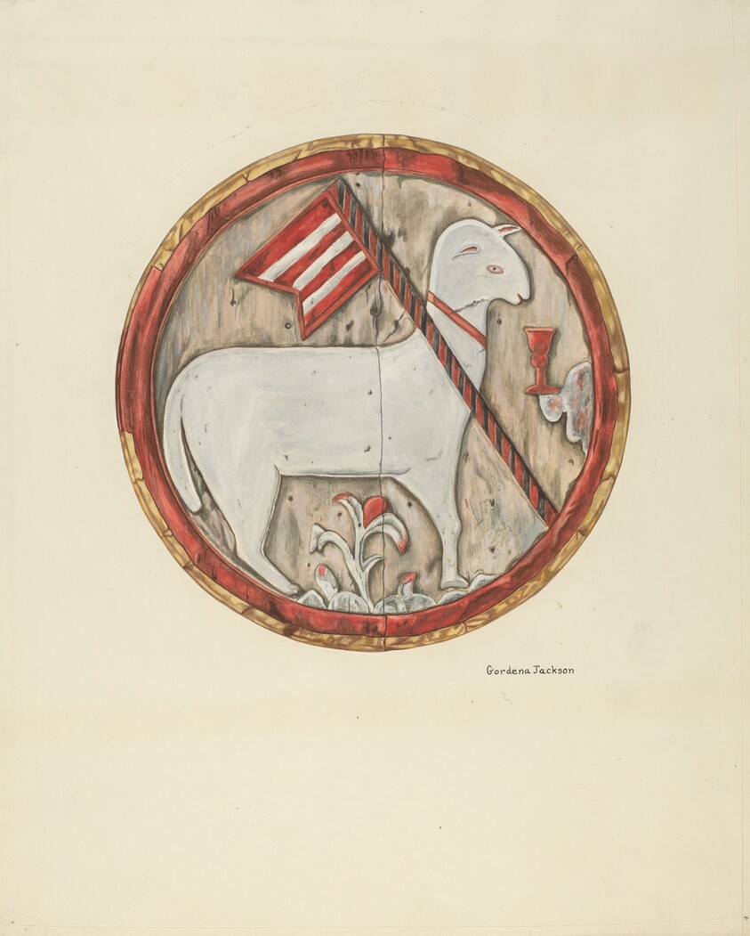 Wooden Plaque - Lamb of God