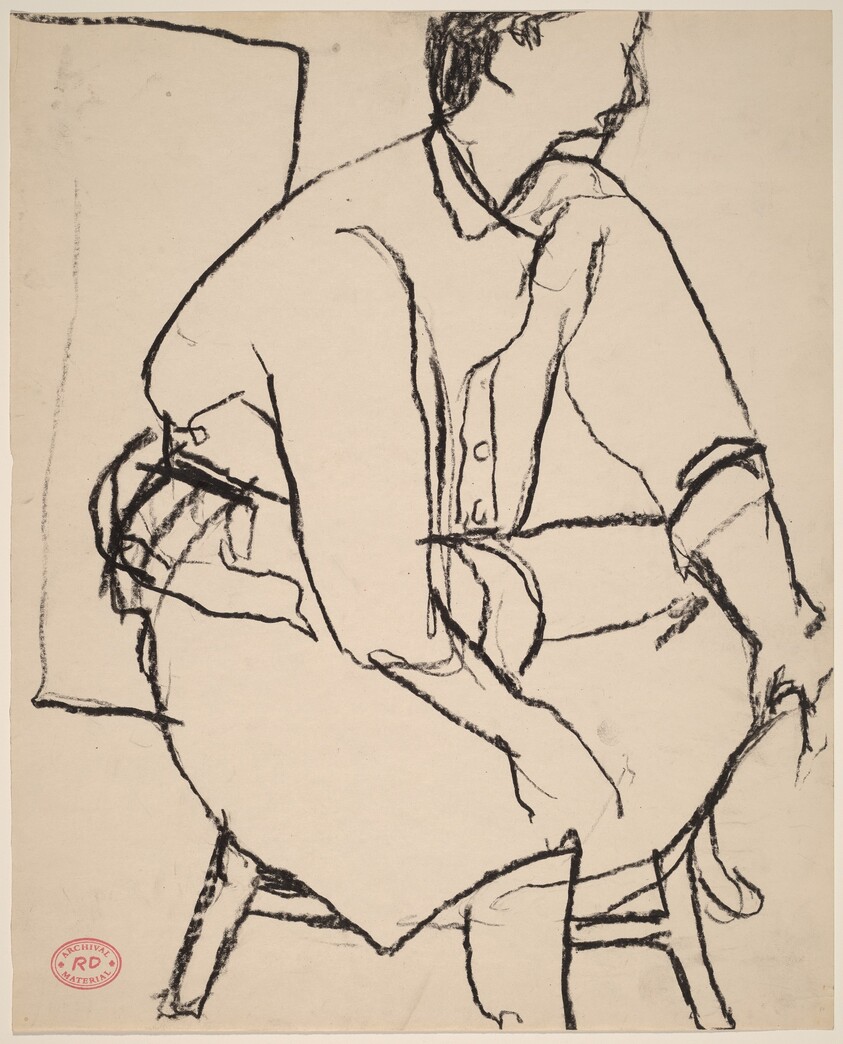 Untitled [seated woman]