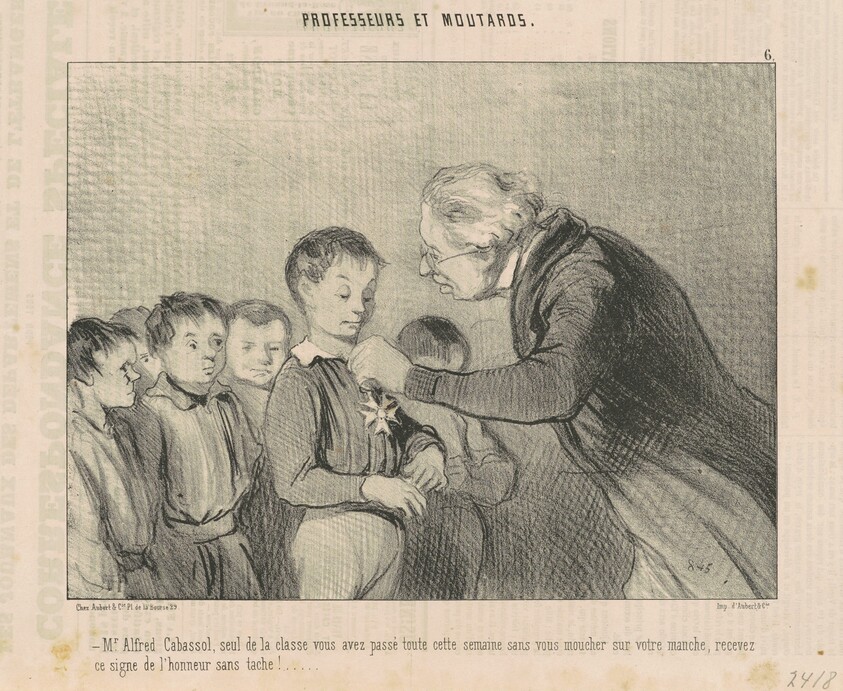 Mr. Alfred Cabassol ... recevez ce signe de l'honneur ...