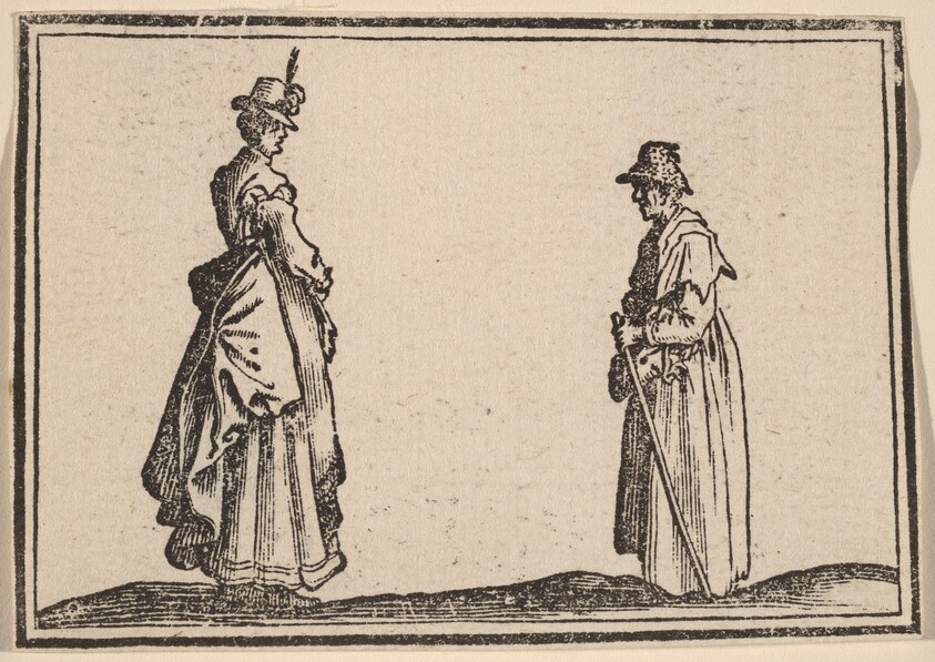 Two Women in Profile