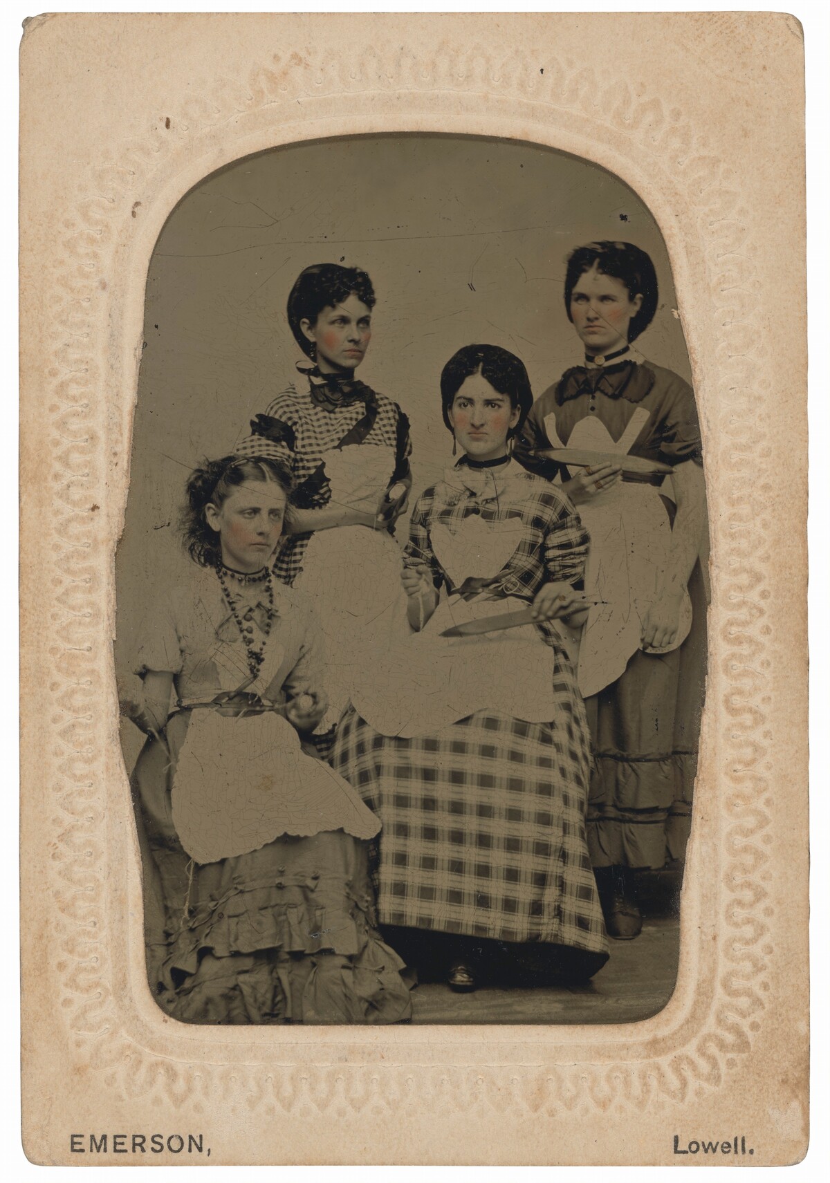 Portrait of Four Women Weavers