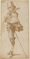 Standing Cavalier Wearing a Sword, Willem Buytewech, c. 1615