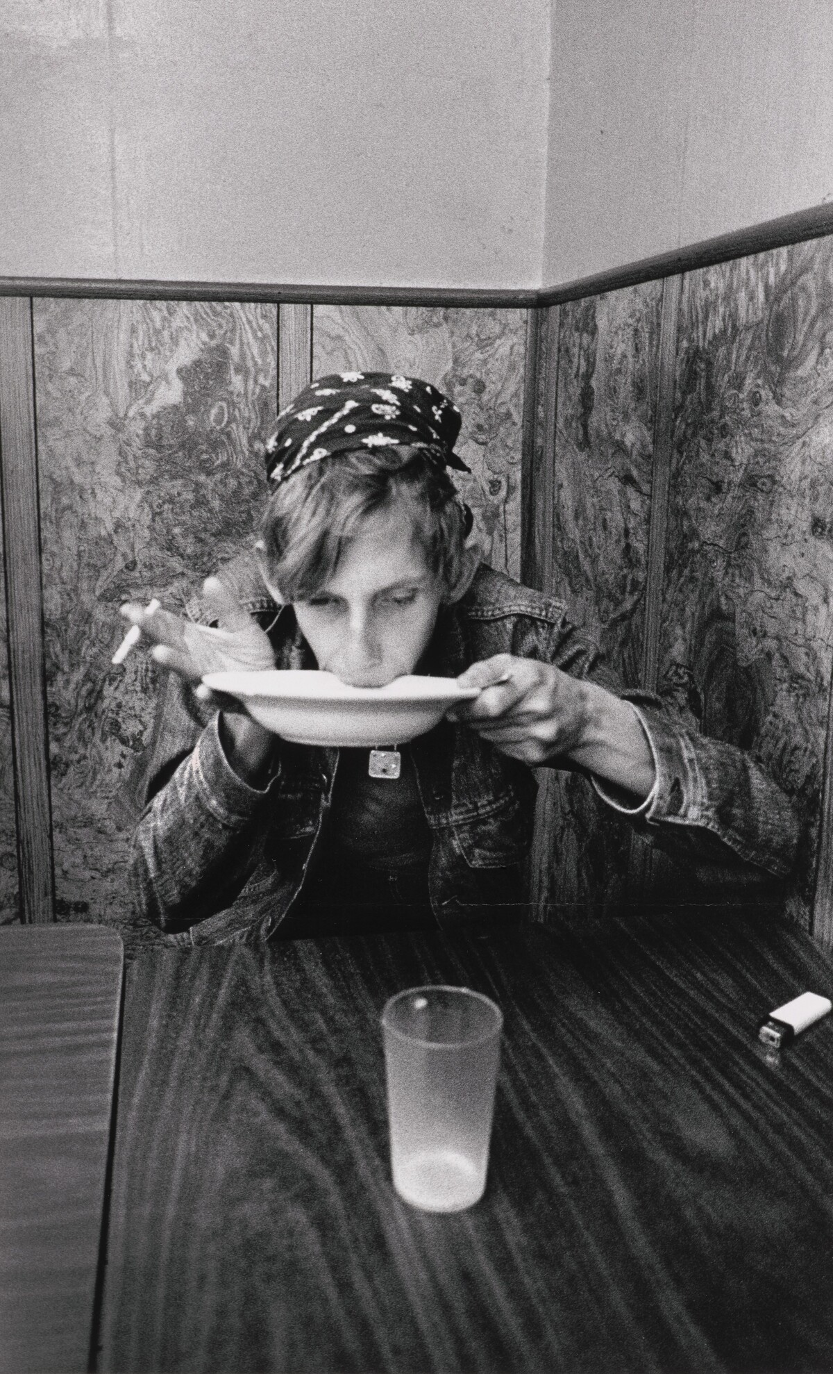 Dave Eating Oatmeal at the Economy