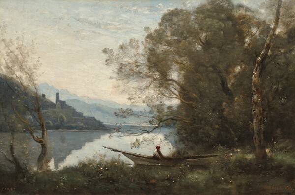 The Moored Boatman: Souvenir of an Italian Lake
