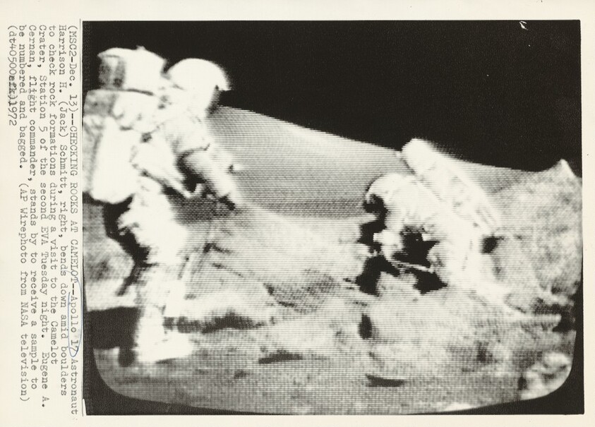 Title from caption on object: “Checking Rocks at Camelot”