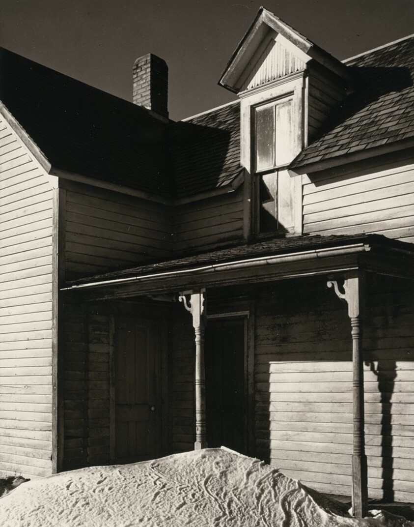 Farmhouse with Snowbank, near Lincoln, Nebraska