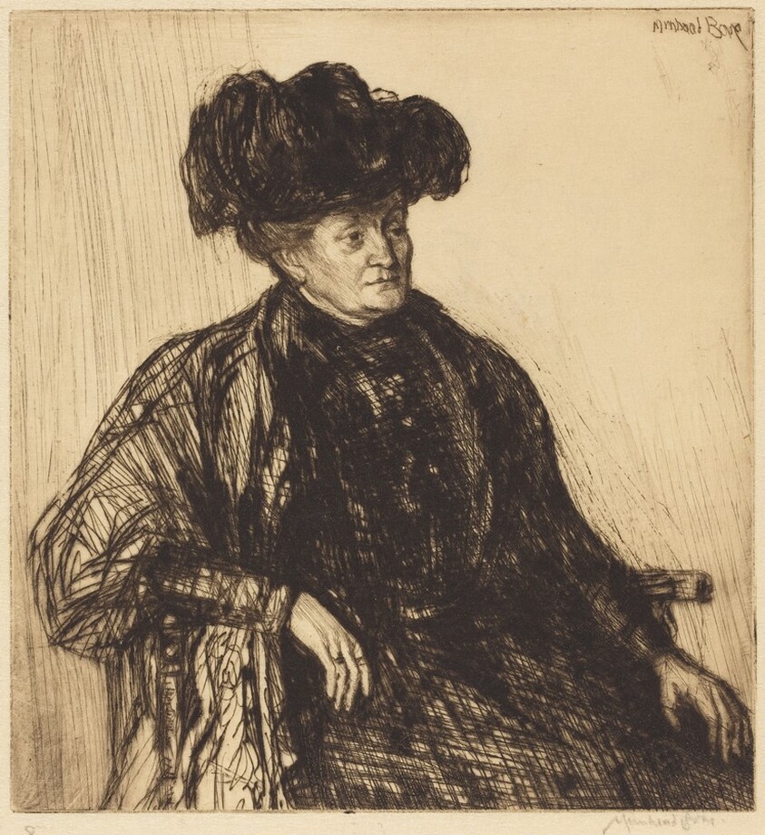 Mrs. Gutbier, in a Hat