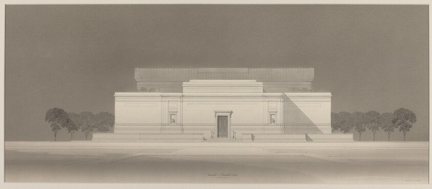 End Elevation; Scheme without Dome