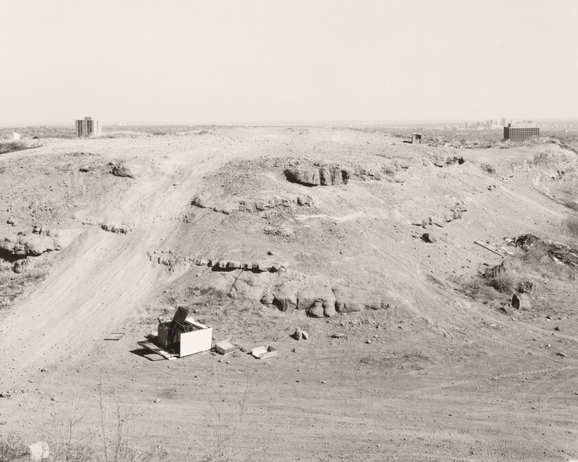 Table lands worn by recreational vehicles; Denver at right