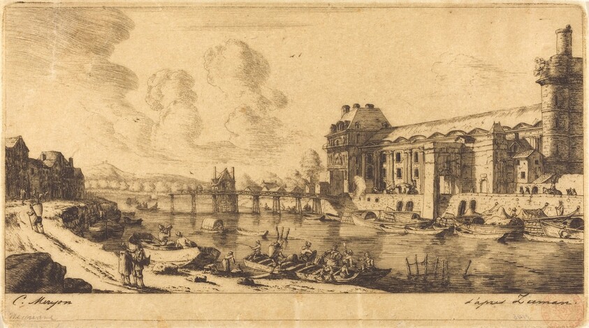 Le Pavillion de Mlle. et une partie du Louvre