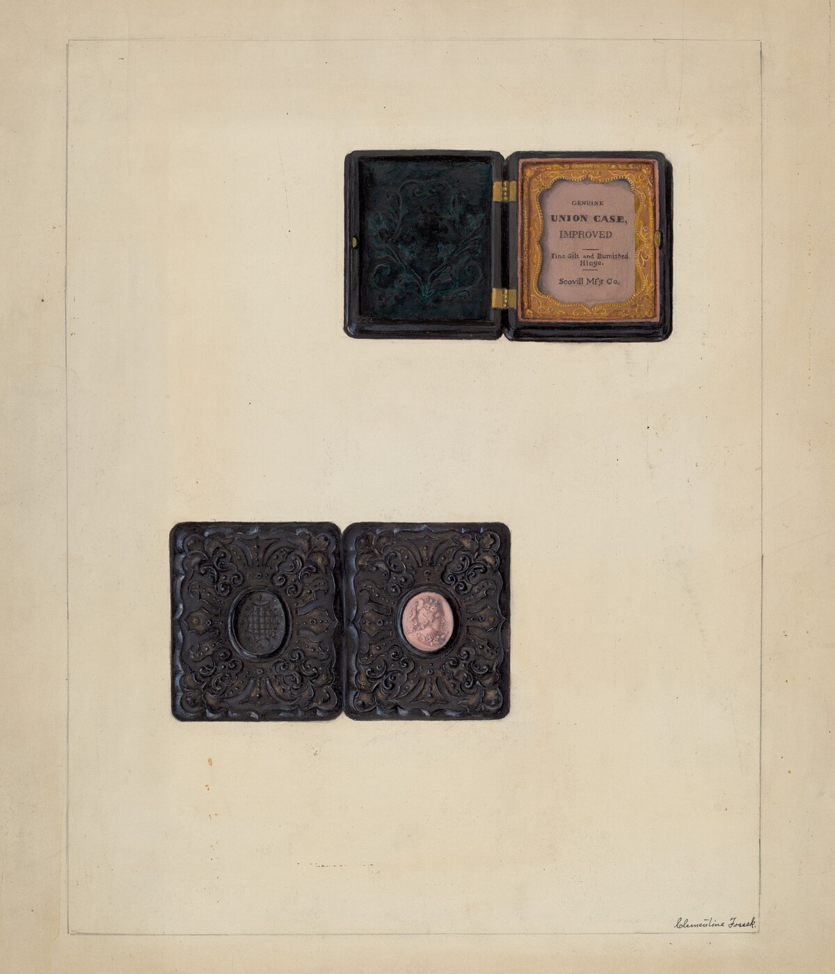 Carved Cameo in Daguerreotype Case