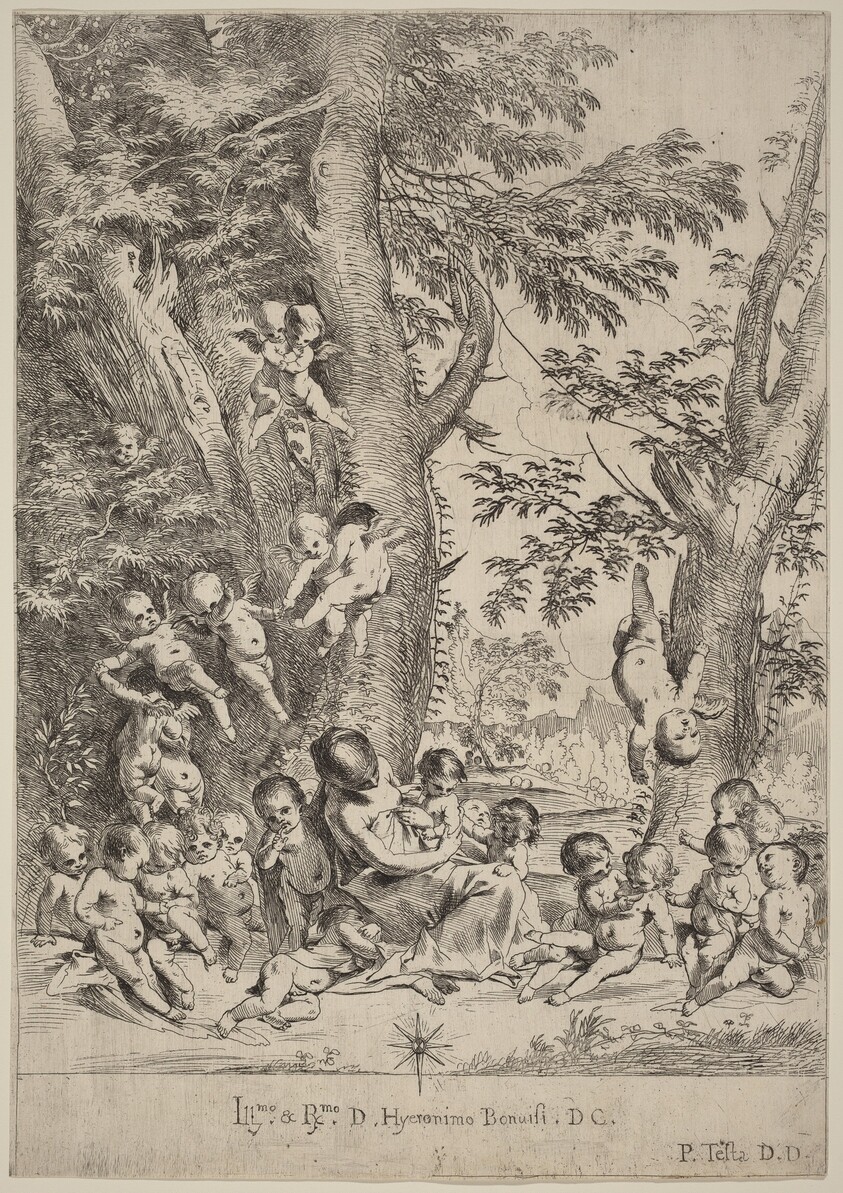 Young Woman, Surrounded by Cupids (The Garden of Charity, vertical version)