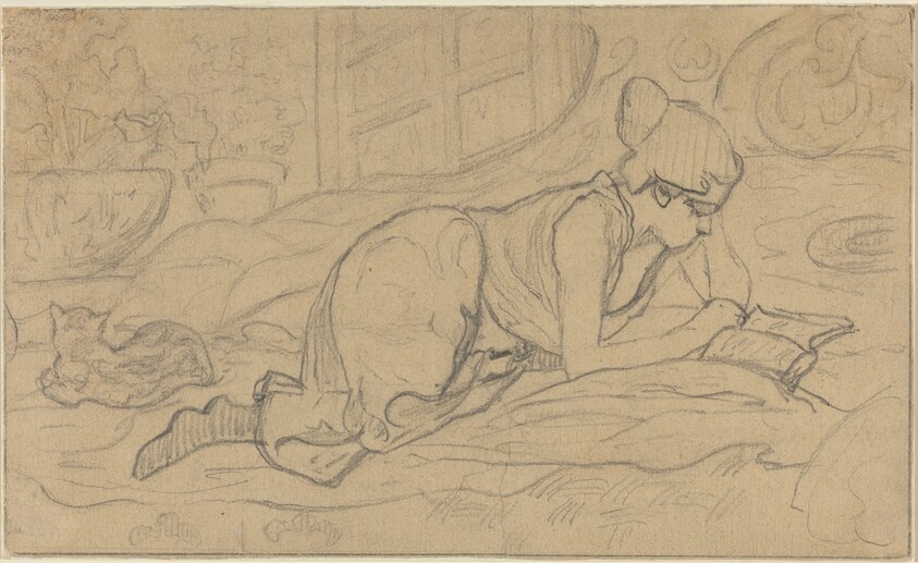 Study for "La Liseuse couchée"