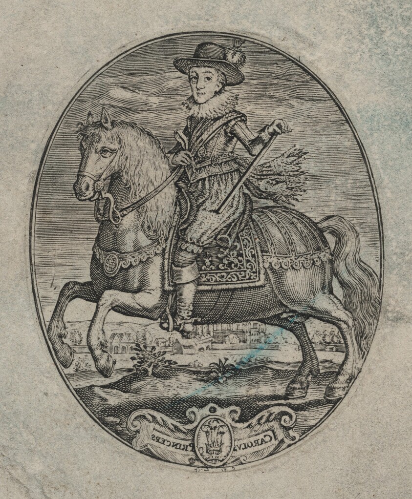 Charles I, King of England, On Horseback [bottom half]