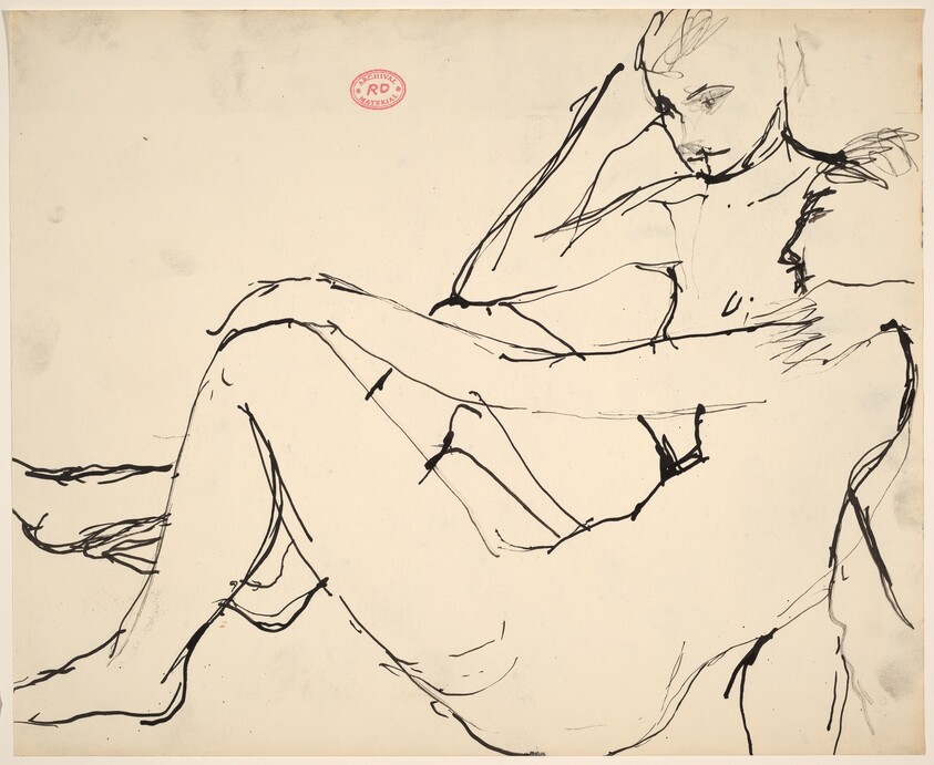 Untitled [two resting nudes]