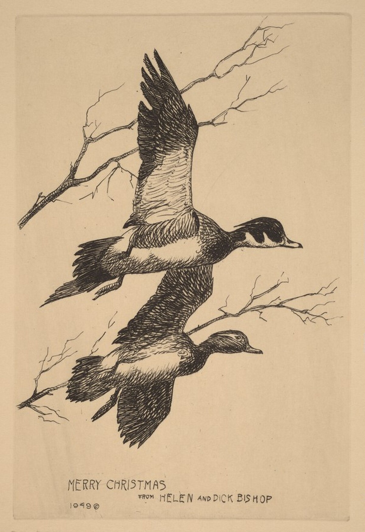 Christmas Card from Helen and Dick Bishop