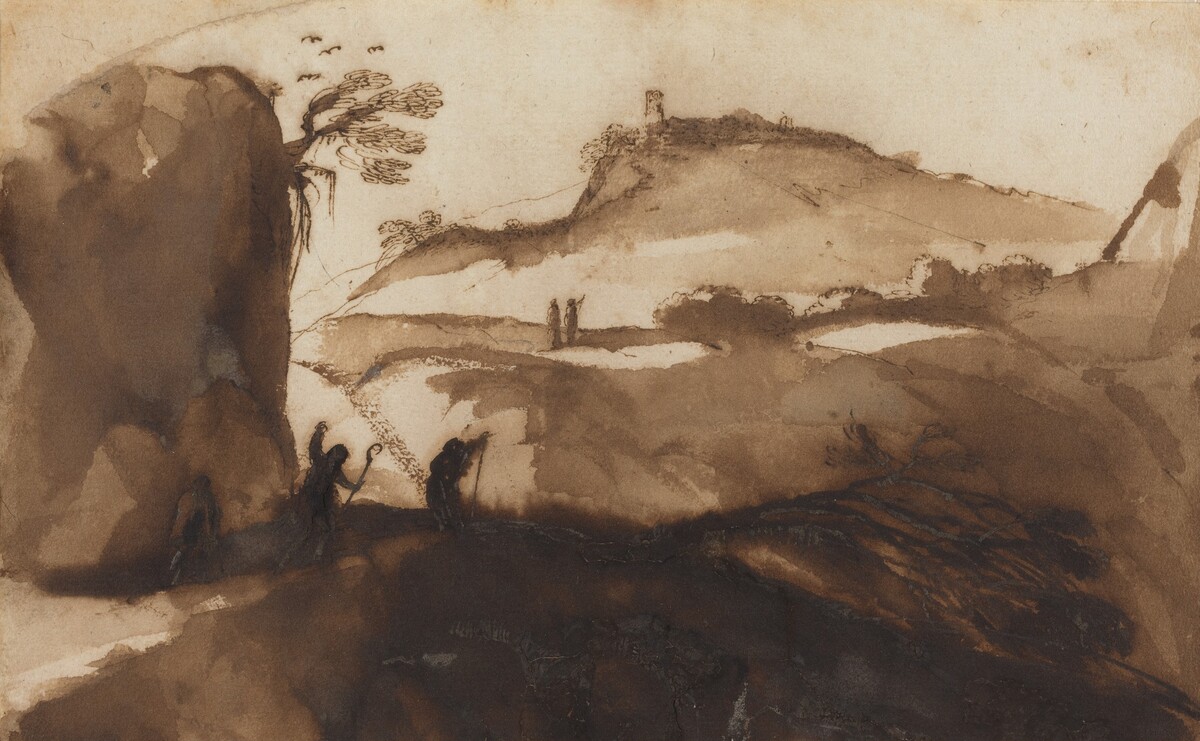 Shepherds Peering into a Chasm