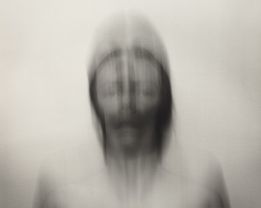 Self-Portrait: Vertical Motion Down, Medium