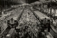 Church Gate Station, Bombay, India, 1995, Sebastião Salgado, 1995