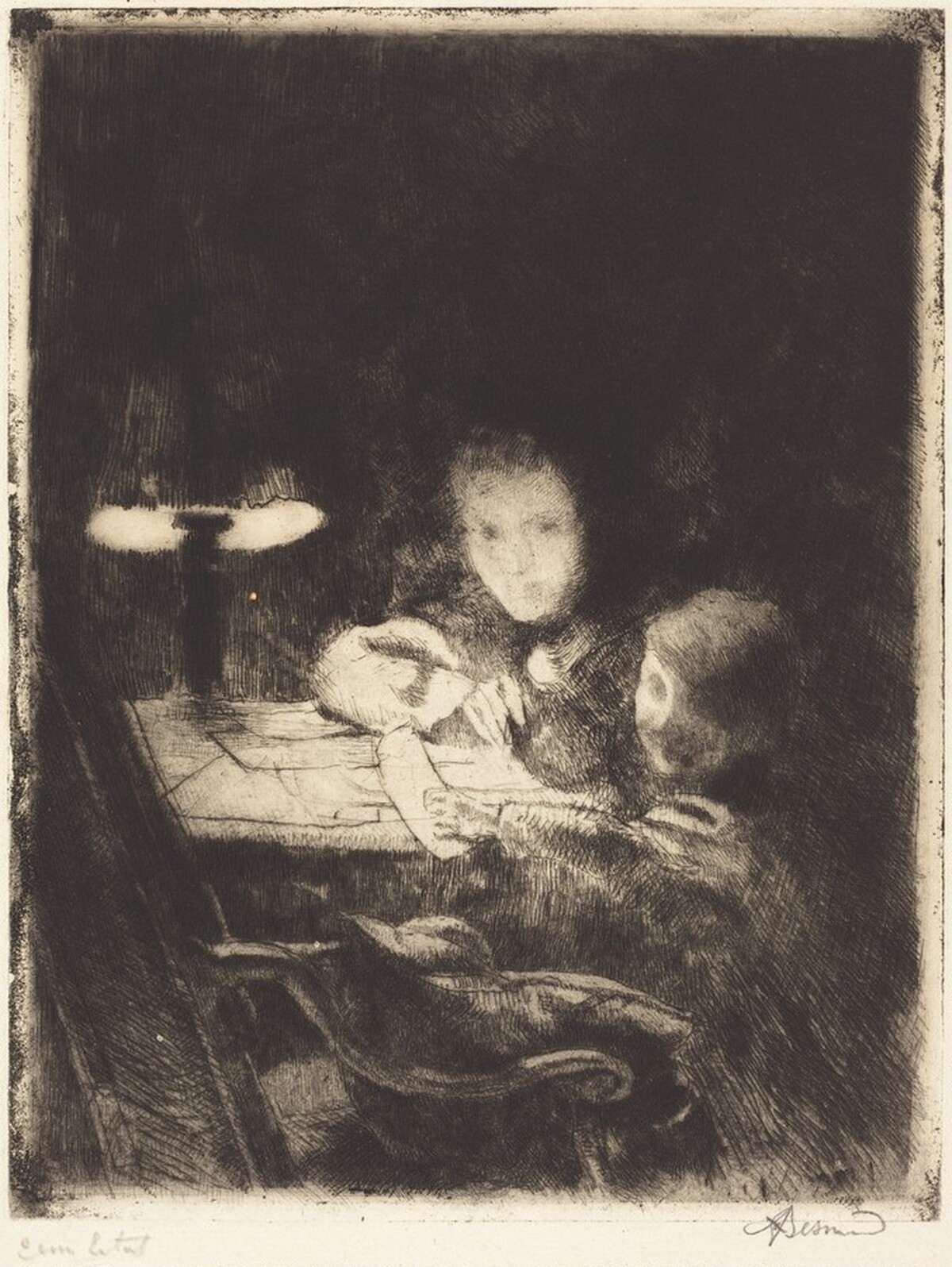 By the Lamp (Sous la Lampe)