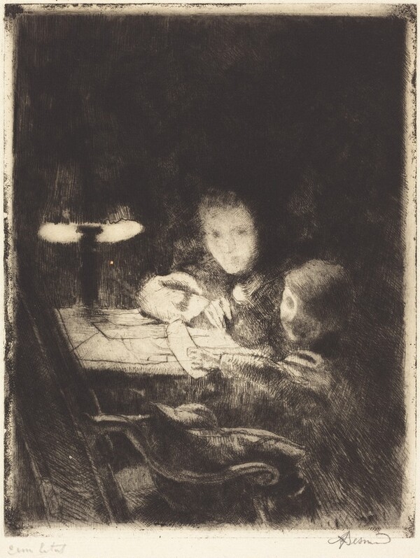 By the Lamp (Sous la Lampe)