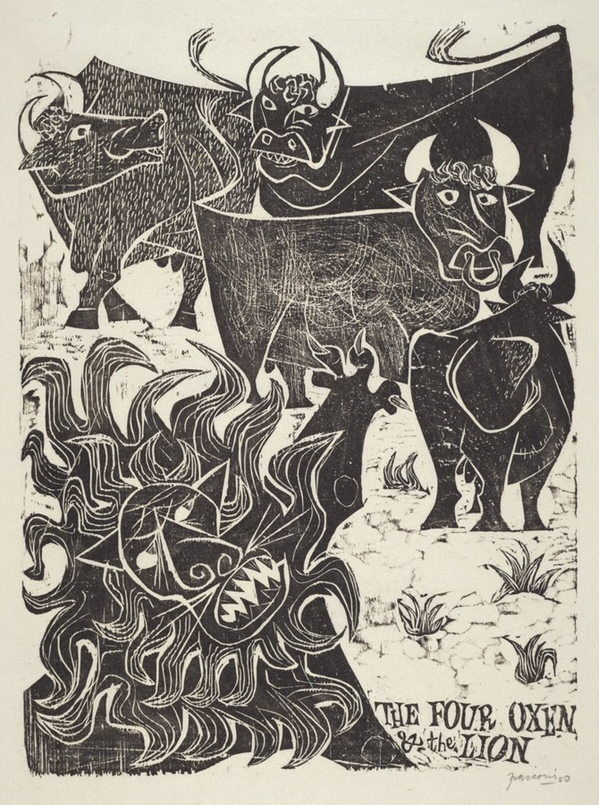 The Four Oxen and the Lion