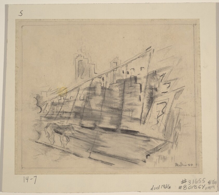Brooklyn Bridge (Study for "On the Bridge")