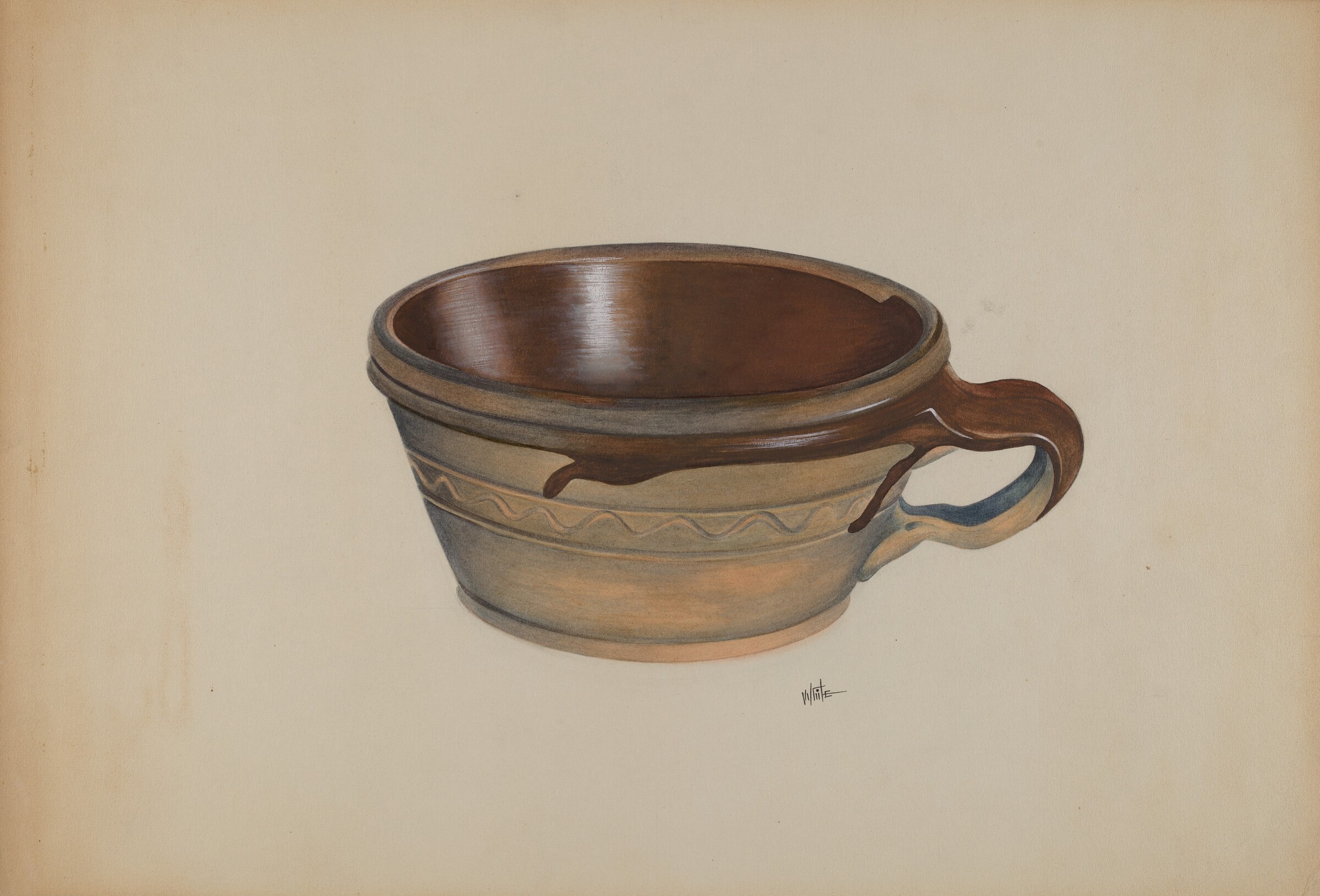 Economite Bowl w/ Handle, Edward White, c. 1937