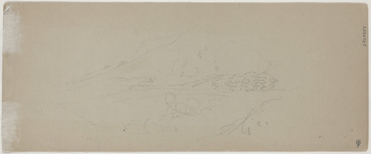 View of a Mountain [verso]