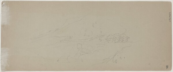 View of a Mountain [verso]