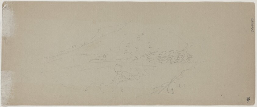 View of a Mountain [verso]