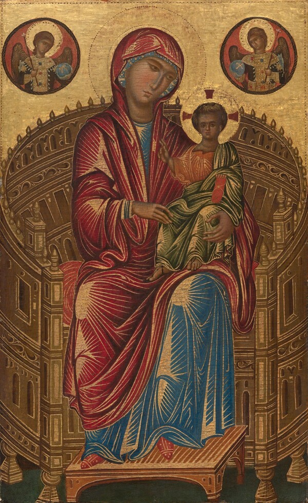 Madonna and Child on a Curved Throne