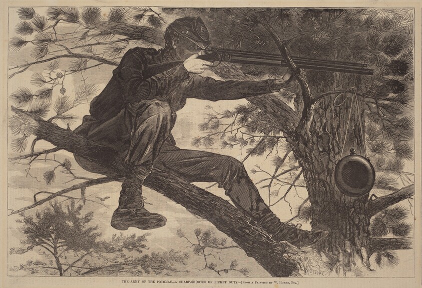 The Army of the Potomac - A Sharp-Shooter on Picket Duty