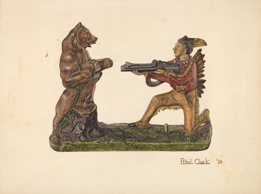 Toy Bank: Bear and Indian