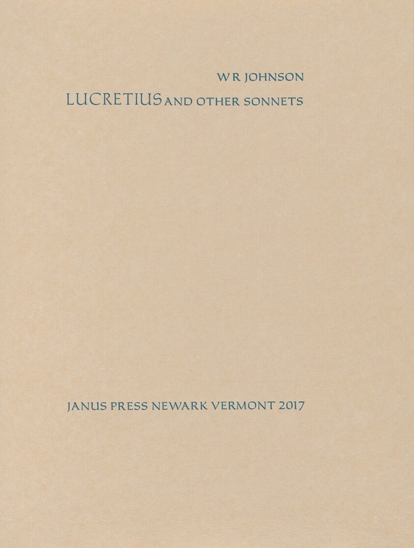 Lucretius and Other Sonnets