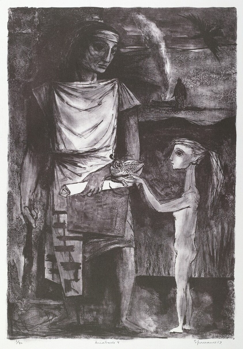 A Child - Offered Us a Quail in a Slipper of Rose Coloured Satin