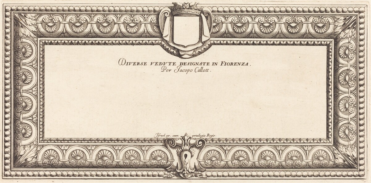 Title Page for Callot's "Various Italian Landscapes"