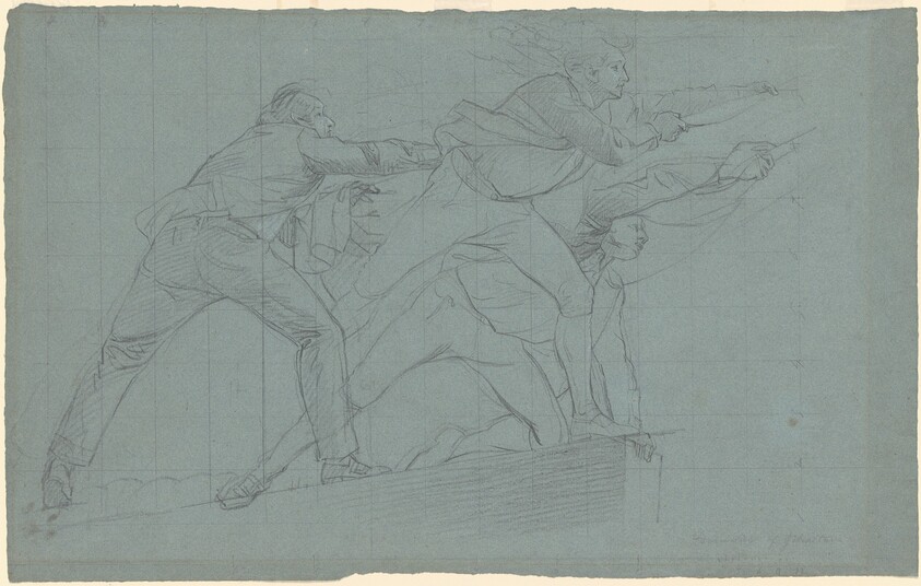 Study for "The Defeat of the Floating Batteries at Gibraltar"