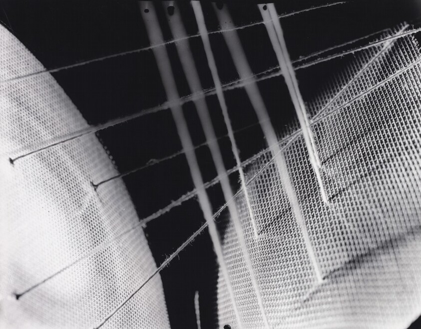 Untitled (Light Box Study with Wires, Screen and String)