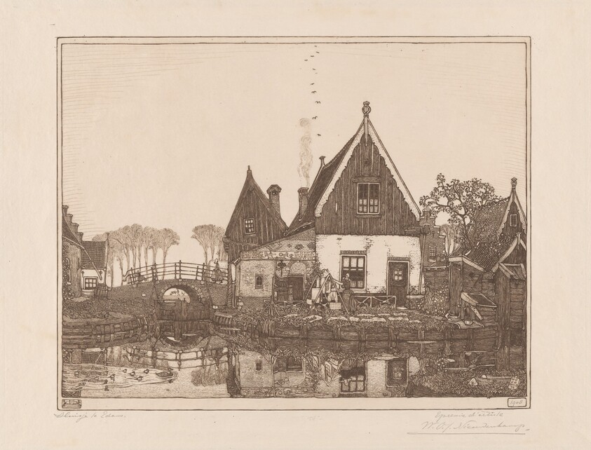 Het Sluisje te Edam (The Little Sluice, Edam)