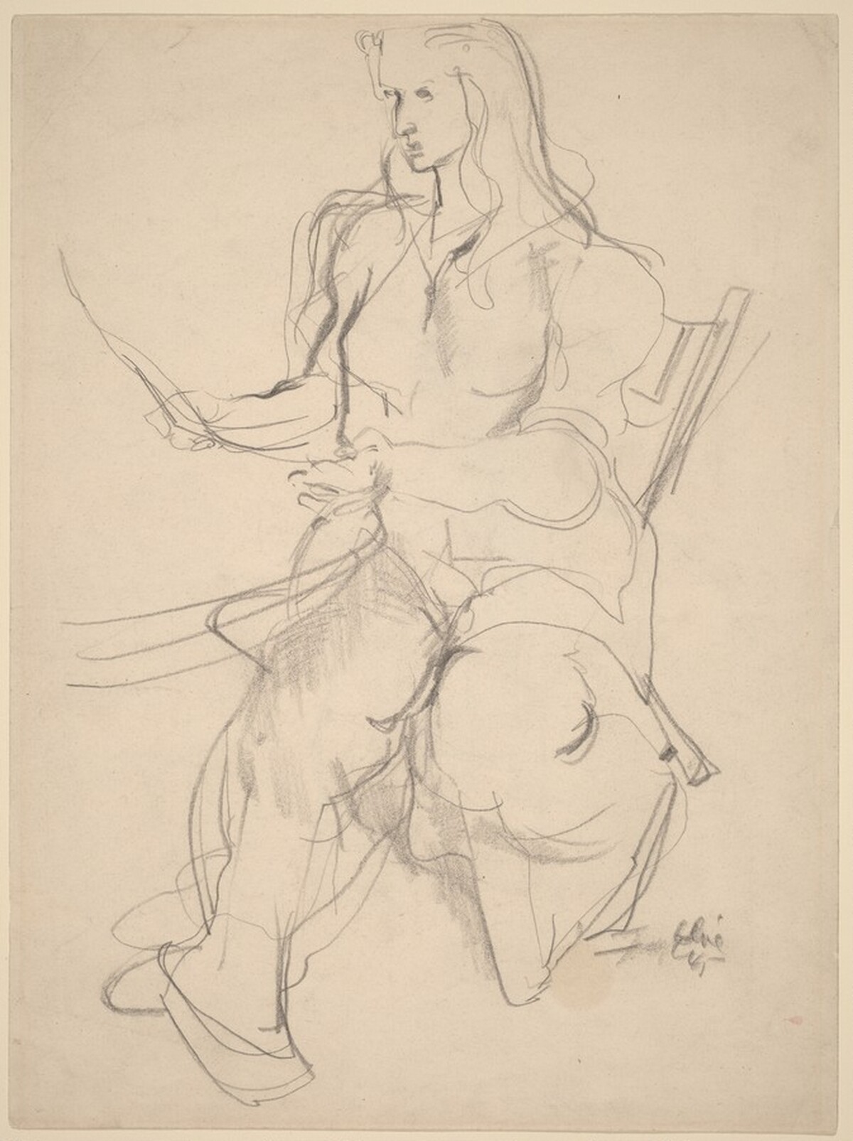 Seated Women Facing Left [recto]