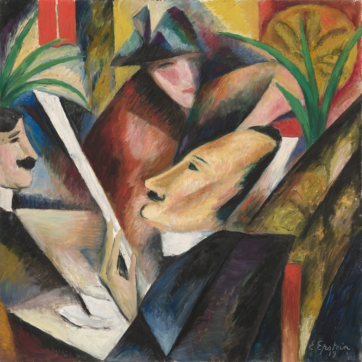 People on a Café Terrace