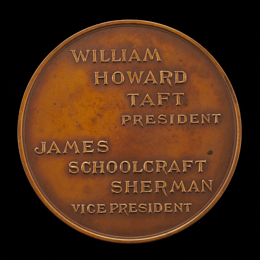 William Howard Taft Inaugural Medal [reverse]