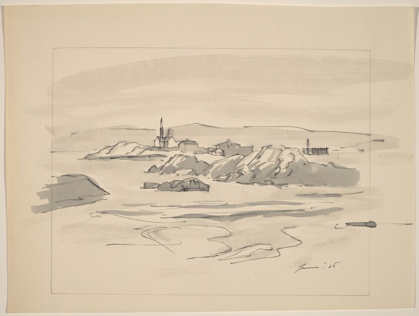 Lighthouse, Rocky Coast