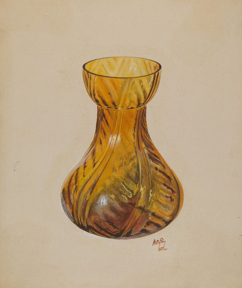 Amber Jar (Blown)