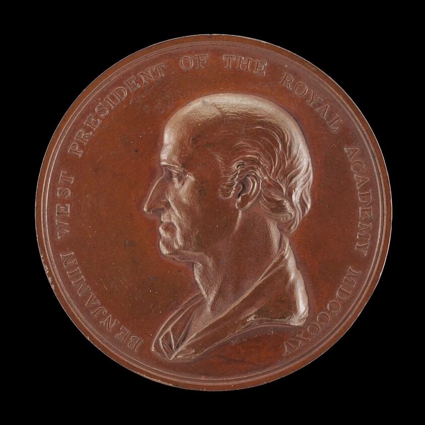Benjamin West Medal Commemorating Those Who Subscribed to Purchase the Painting "Christ Healing the Sick in the Temple" [obverse]